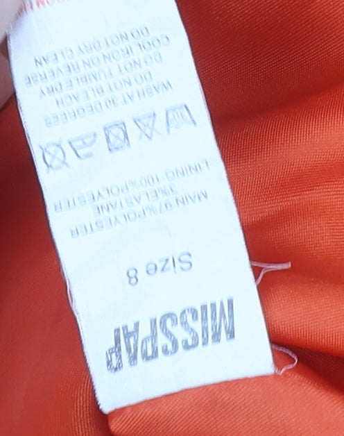 MISSPAP Orange Women's Size 8 Blazer Jacket