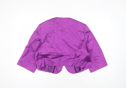 Marks and Spencer Women's Purple Blazer, Size 18, 3/4 Sleeve