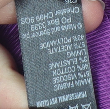 Marks and Spencer Women's Purple Blazer, Size 18, 3/4 Sleeve