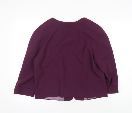 Next Women's Purple Suit Jacket, Size 16, Long Sleeve