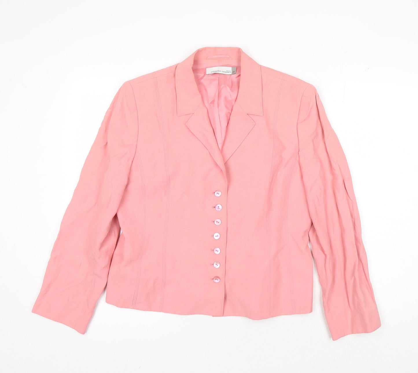 Country Casuals Women's Pink Suit Jacket Size 16