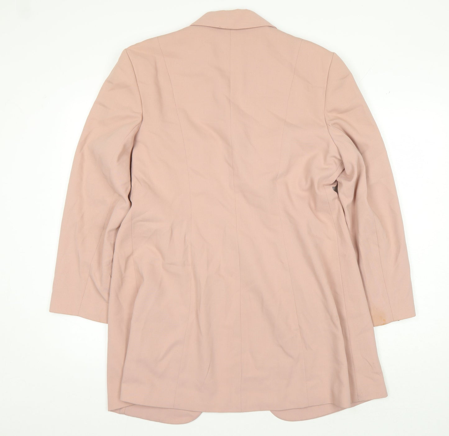 KIT Women's Pink Blazer, Size 14, Elegant One-Button Design