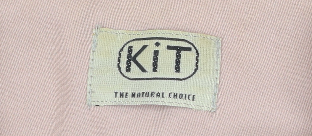 KIT Women's Pink Blazer, Size 14, Elegant One-Button Design