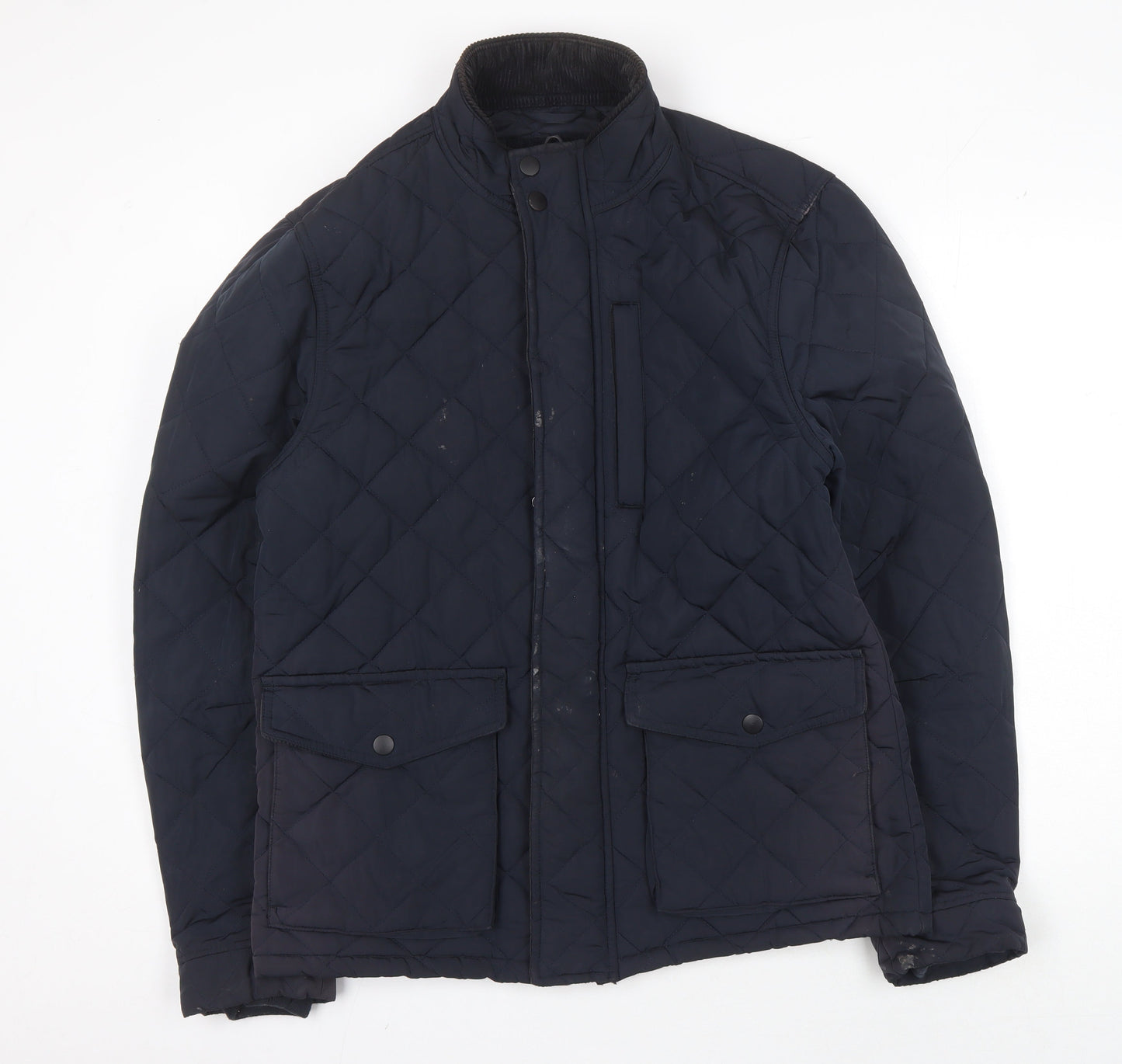 Mens UK Size M NEXT Blue Quilted Coat