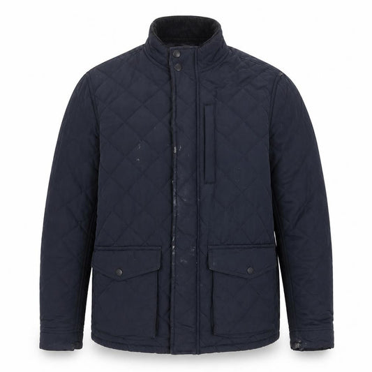 Mens UK Size M NEXT Blue Quilted Coat