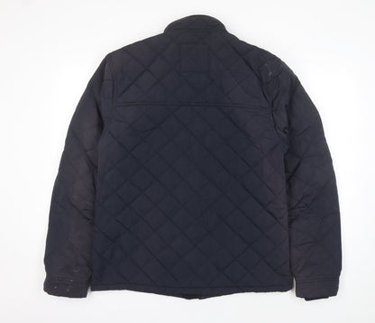 Mens UK Size M NEXT Blue Quilted Coat