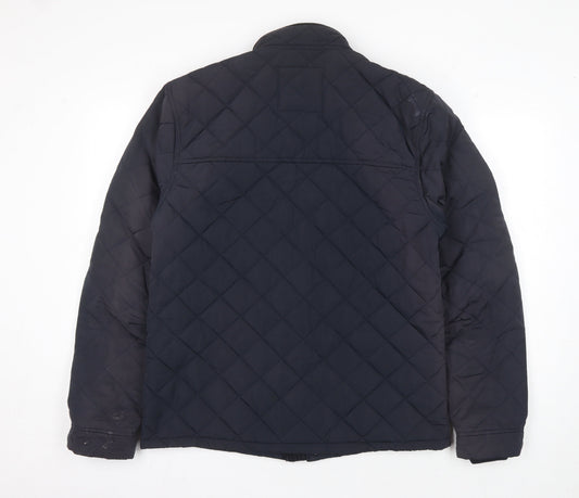 Mens UK Size M NEXT Blue Quilted Coat