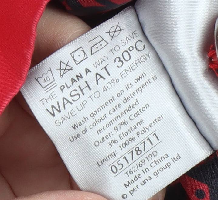 Marks & Spencer Red Cotton Women's Jacket Size 12