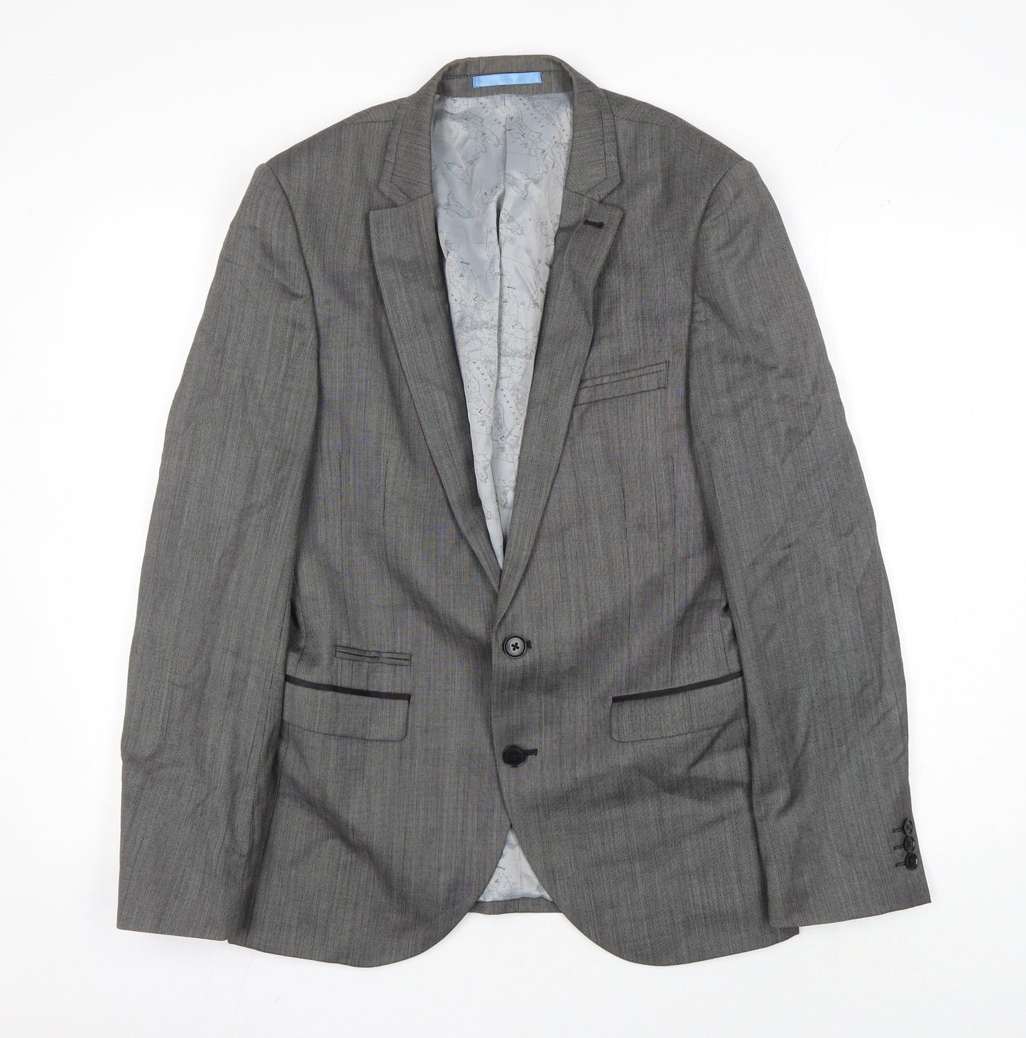 Mens UK Size 38 NEXT Regular Grey Suit Jacket