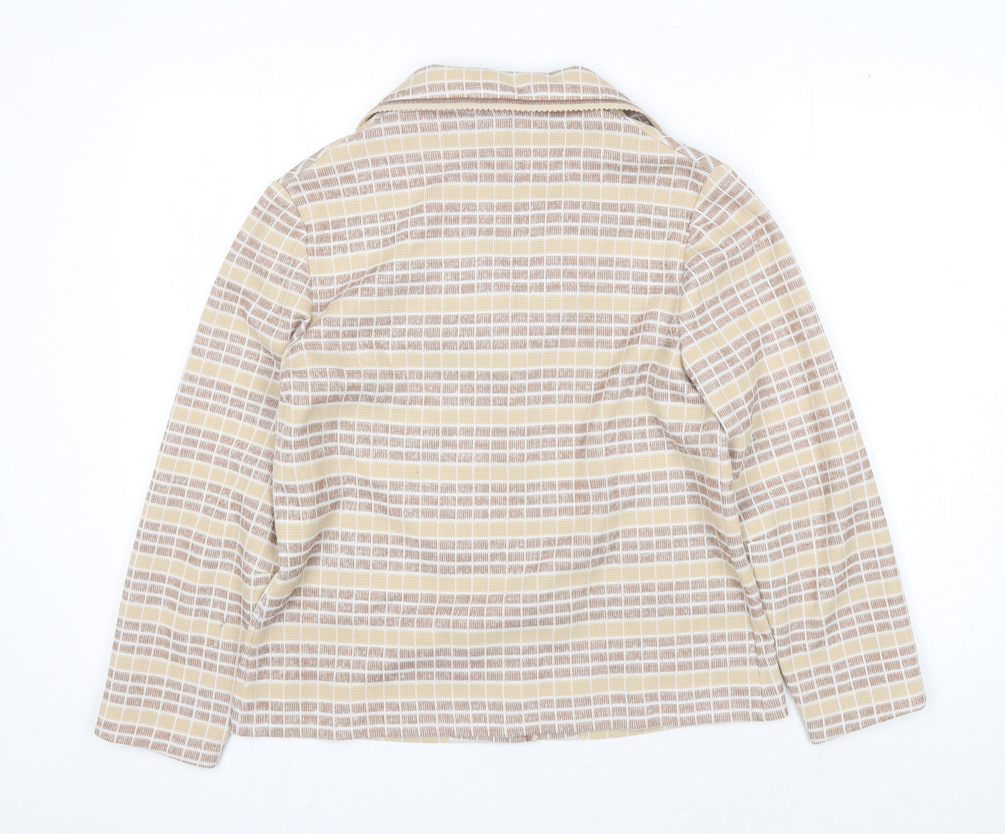 Fulton Women's Beige Check Jacket Size 18