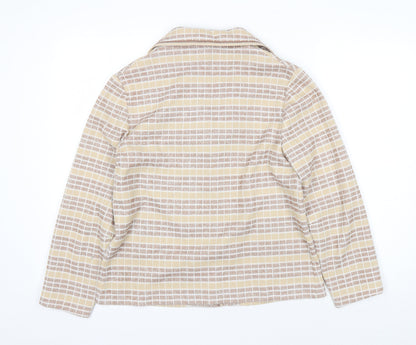 Fulton Women's Beige Check Jacket Size 18