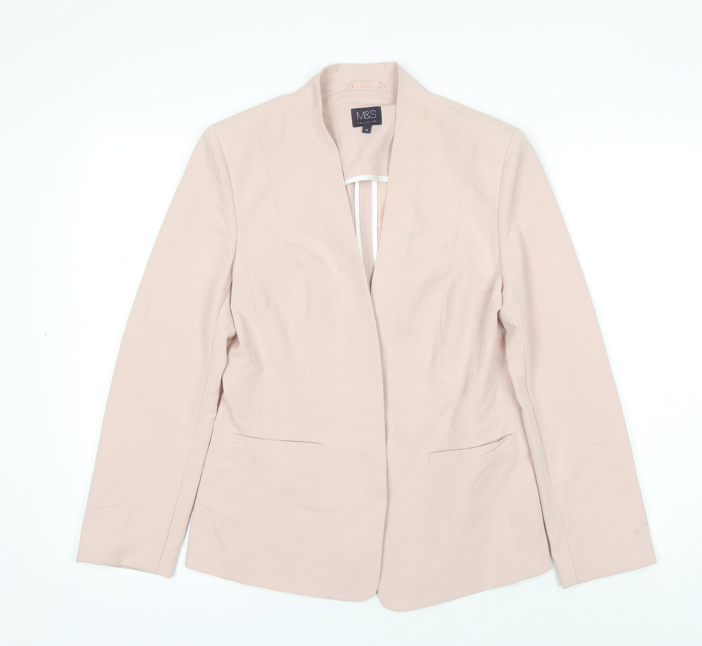 Marks and Spencer Women's Pink Blazer Size 10