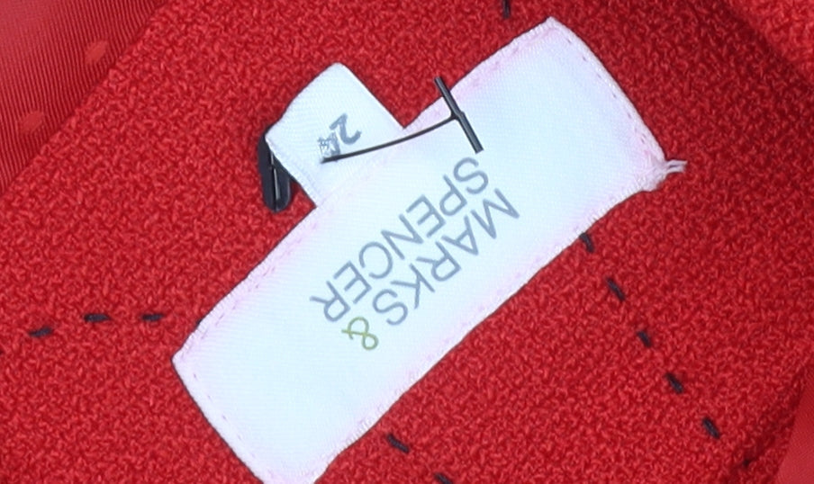 Womens UK Size 2 Marks and Spencer Red