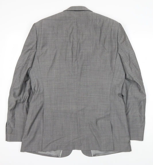 Mens UK Size 42 Jeff Banks Regular Grey Suit Jacket