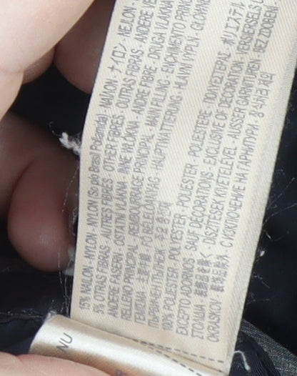 Massimo Dutti Women's Blue Parka Jacket S