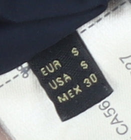 Massimo Dutti Women's Blue Parka Jacket S