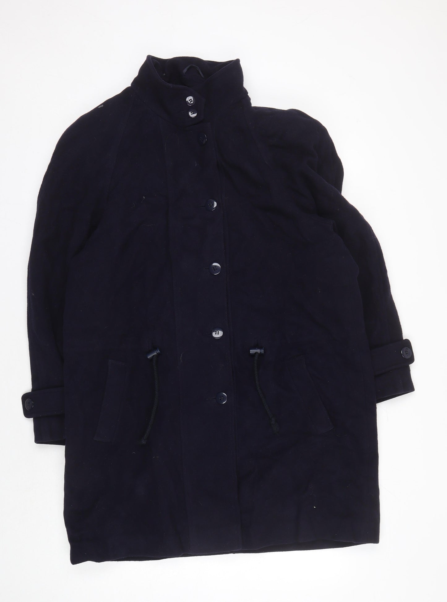 Richard Women's Blue Wool Overcoat Size 14