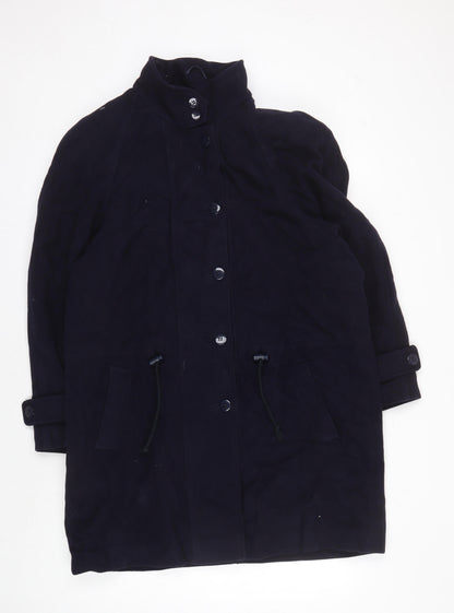 Richard Women's Blue Wool Overcoat Size 14
