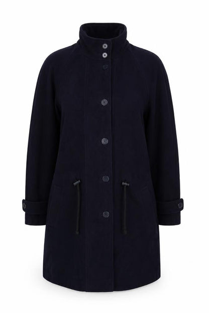 Richard Women's Blue Wool Overcoat Size 14