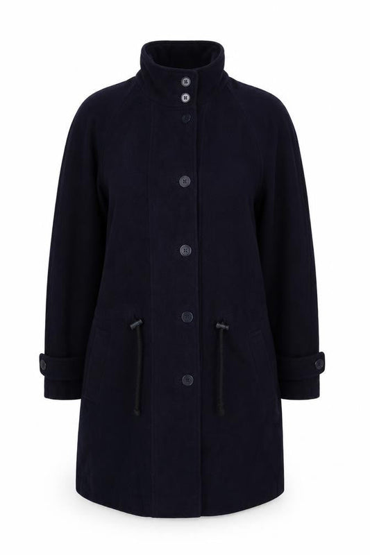 Richard Women's Blue Wool Overcoat Size 14