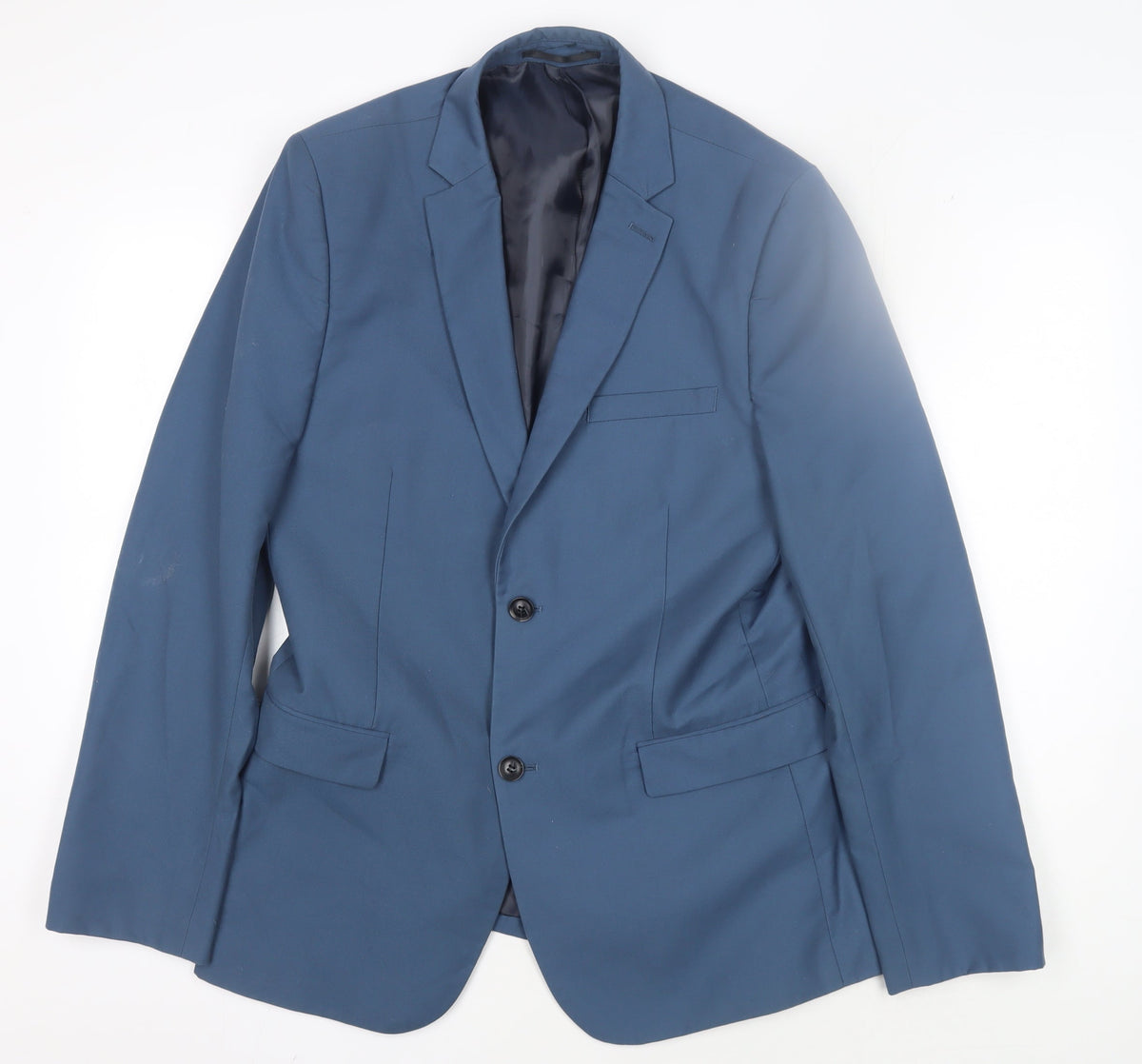 Mens UK Size 40 Topman Regular Blue Suit Jacket