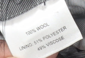 Mens UK Size 46 Charlton Gray Regular Black Suit Jacket