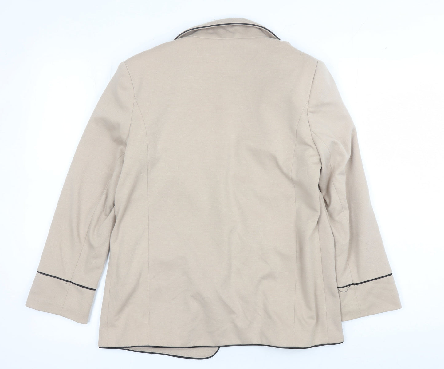 Wallis Beige Suit Jacket Women's Size 8 Long Sleeve