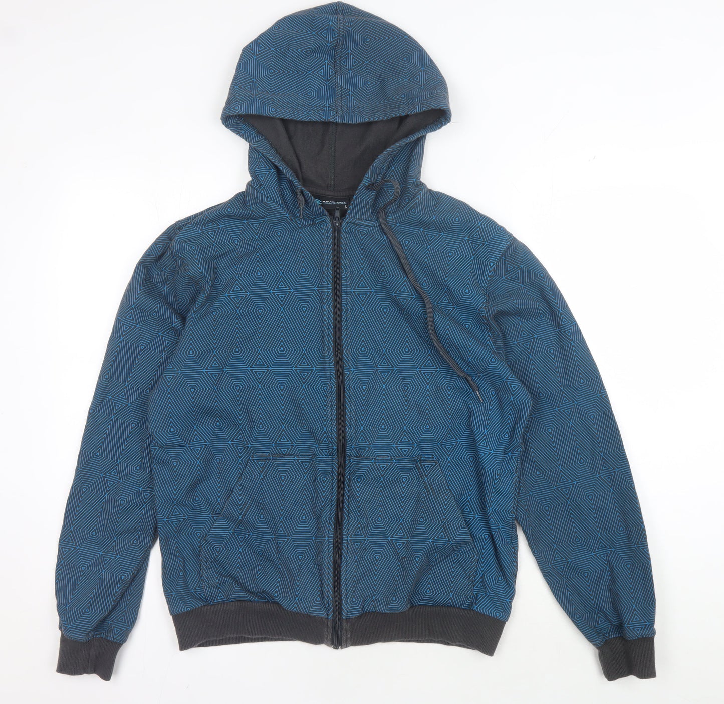 REVsport Men's Blue Geometric Track Jacket L