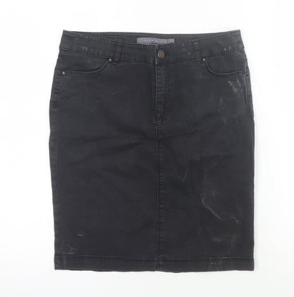 Womens UK Size 6 Zara Straight & Pencil Denim Skirt