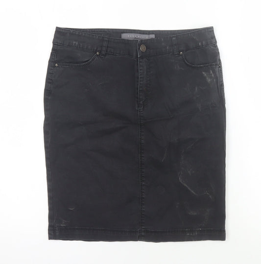 Womens UK Size 6 Zara Straight & Pencil Denim Skirt