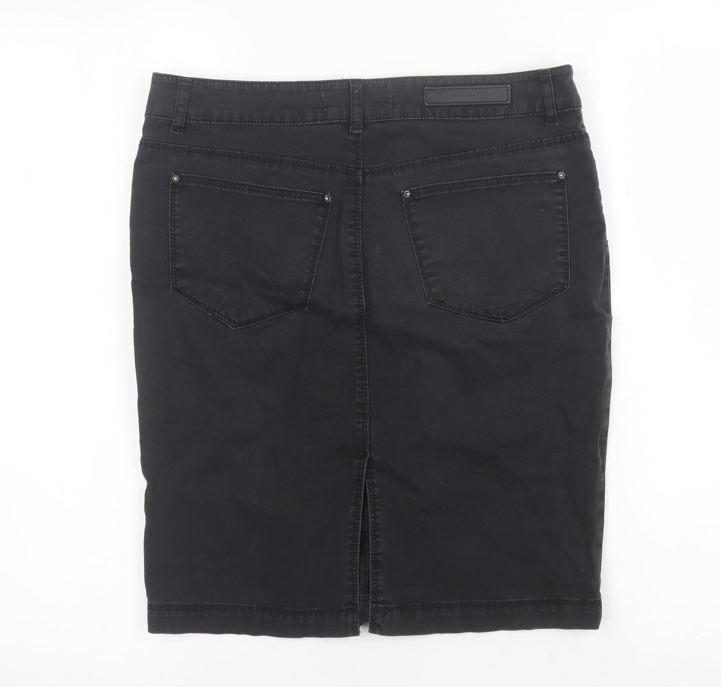 Womens UK Size 6 Zara Straight & Pencil Denim Skirt