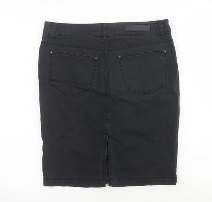 Womens UK Size 6 Zara Straight & Pencil Denim Skirt