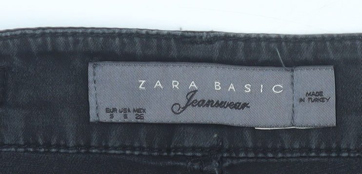 Womens UK Size 6 Zara Straight & Pencil Denim Skirt