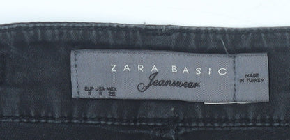 Womens UK Size 6 Zara Straight & Pencil Denim Skirt