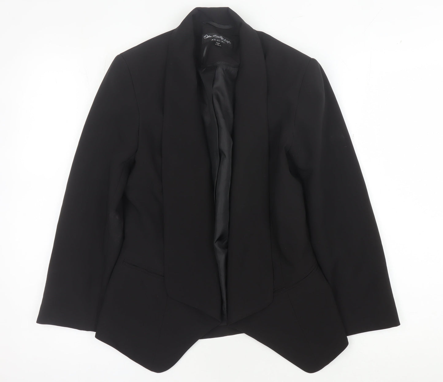 Miss Selfridge Women's Black Blazer Size 6 Woven
