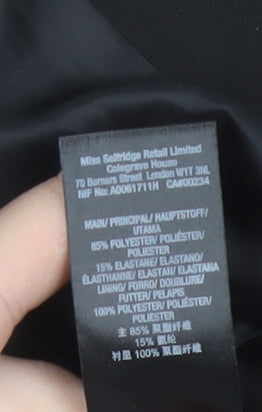 Miss Selfridge Women's Black Blazer Size 6 Woven