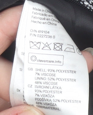 H&M Women's Grey Bouclé Blazer, Size 8, Lined, Excellent