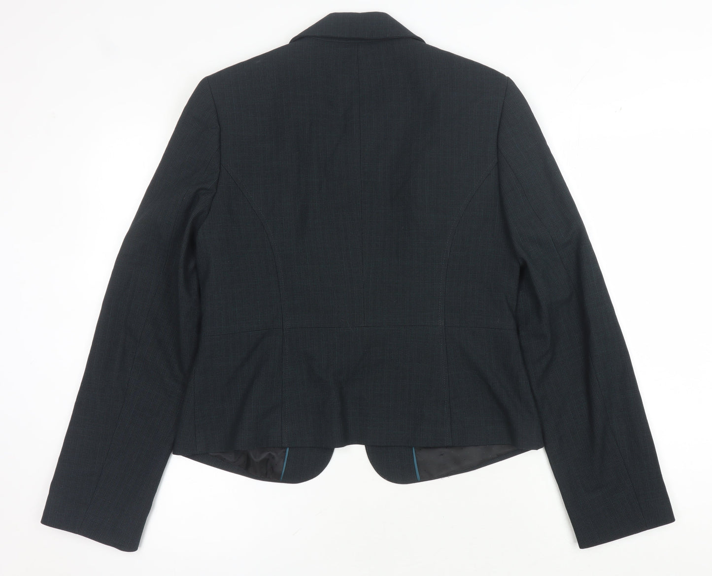 Next Women's Black Suit Jacket Size 12 Regular Fit