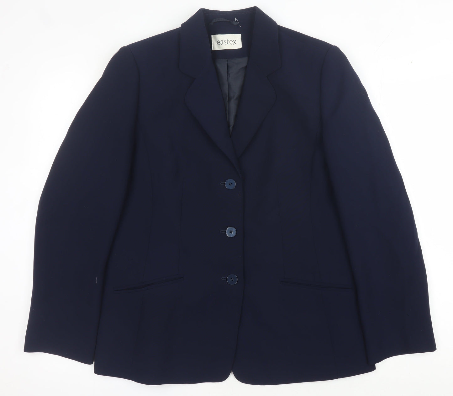 Eastex Women's Blue Suit Jacket - Size 10, Classic Formalwear