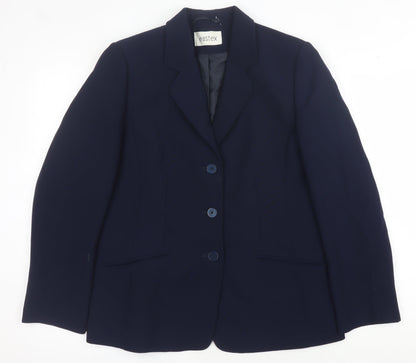 Eastex Women's Blue Suit Jacket - Size 10, Classic Formalwear