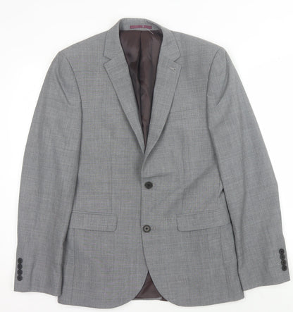 Mens UK Size 38 NEXT Regular Grey Suit Jacket