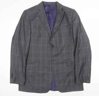 Mens UK Size 42 Ted Baker Regular Grey Suit Jacket