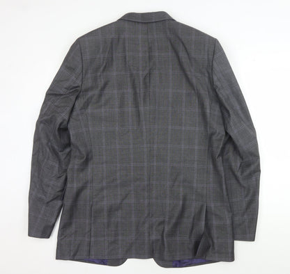 Mens UK Size 42 Ted Baker Regular Grey Suit Jacket