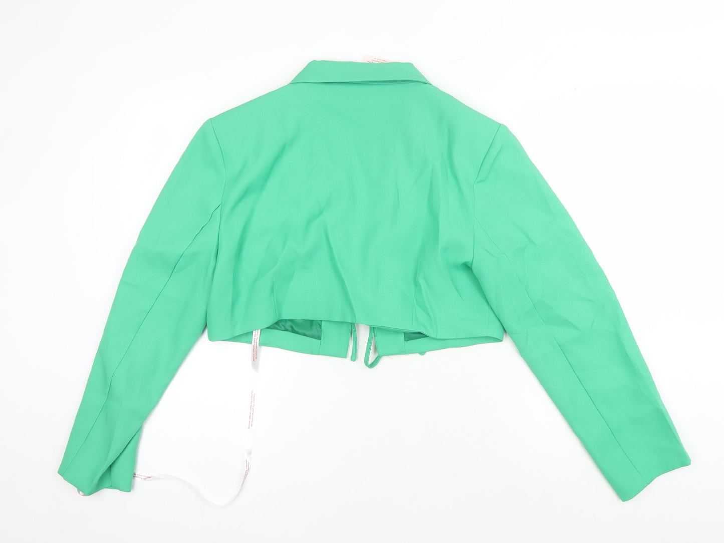 Missguided Women's Green Cropped Blazer UK 18