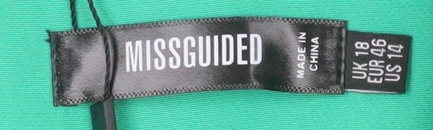 Missguided Women's Green Cropped Blazer UK 18