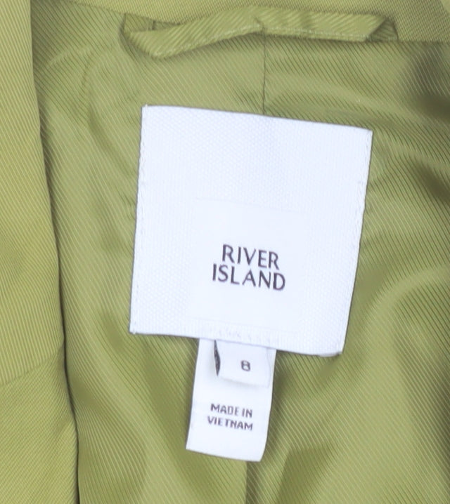 River Island Women's Green Blazer Size 8