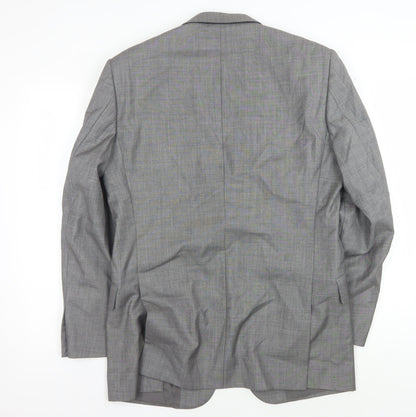 Mens UK Size 39 T.M.Lewin Regular Grey Suit Jacket