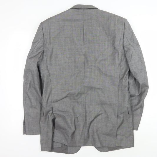 Mens UK Size 39 T.M.Lewin Regular Grey Suit Jacket