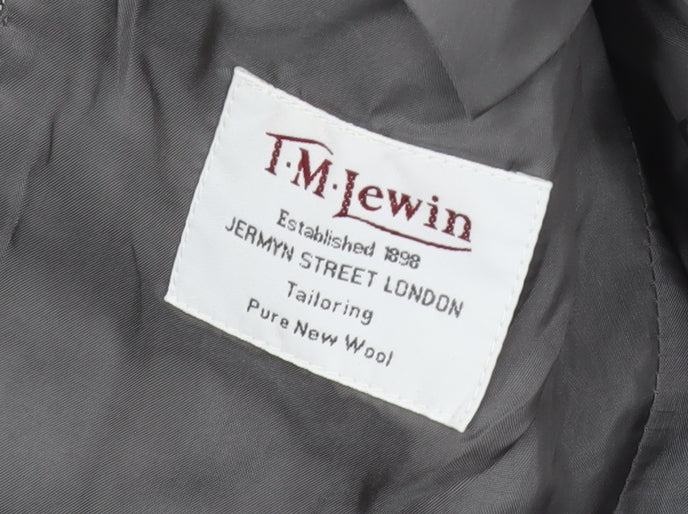 Mens UK Size 39 T.M.Lewin Regular Grey Suit Jacket