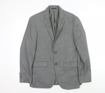 Louis Philippe Grey Suit Jacket Men's Slim Fit 38